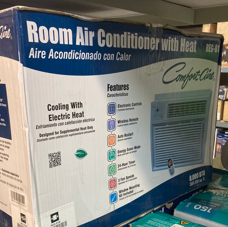 350 -sq Ft Window Air Conditioner with Heater and Remote