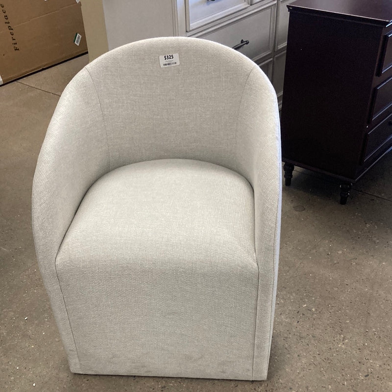 Logan Square Upholstered Arm Chair in Beige