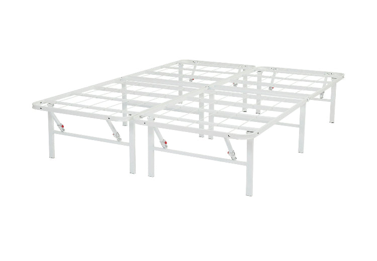 Mainstays 14" High Profile Foldable Steel Queen Platform Bed Frame, White
