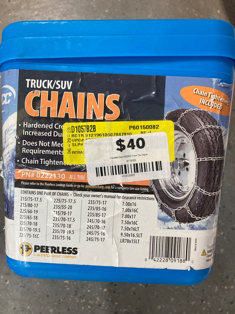 Peerless Chain 0322830 Truck Tire Chains