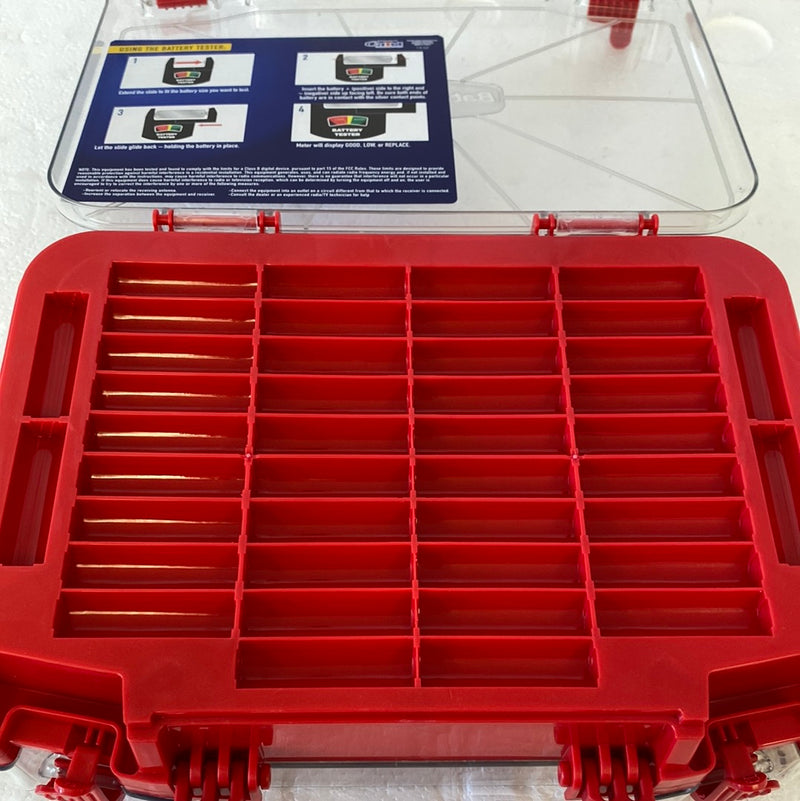 150 Battery Organizer & Battery Case with Smart Tester